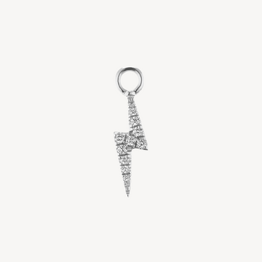 Diamonds White Gold Lightning Bolt Charm