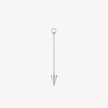 Charm Pendulum with Short Spike Or Blanc