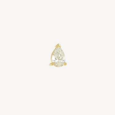 Piercing Birne Chip 5,5x3,5mm Gelbgold