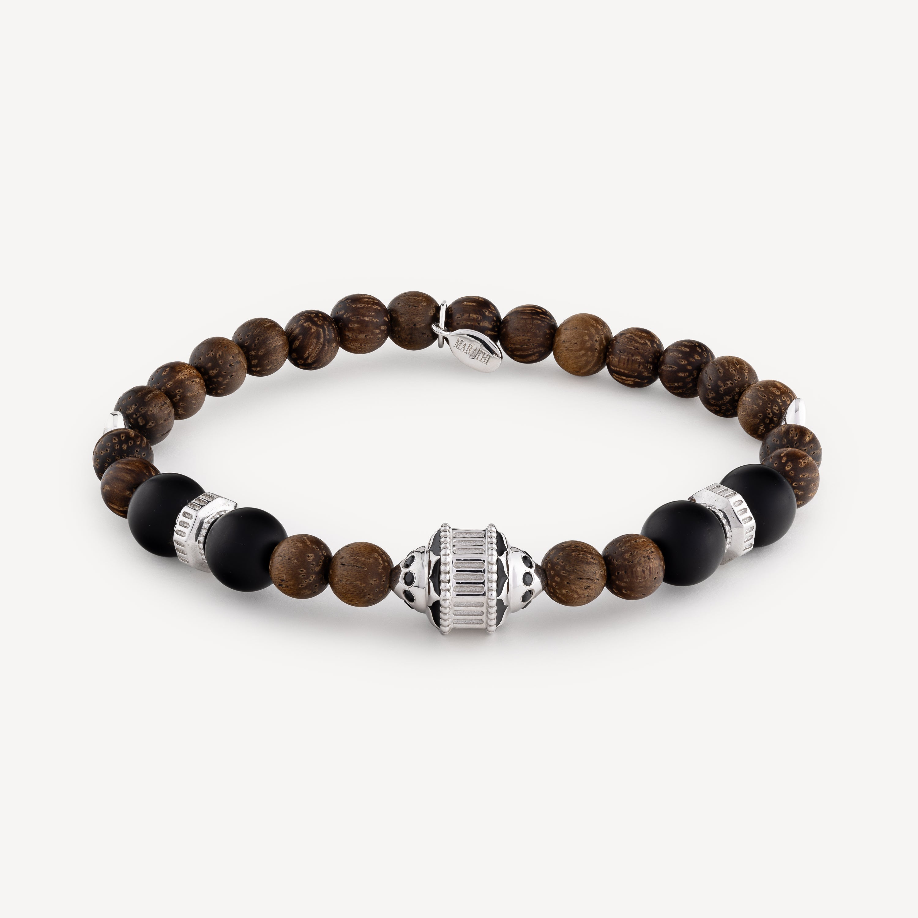 Jaya Wood Spinel Bracelet Silver