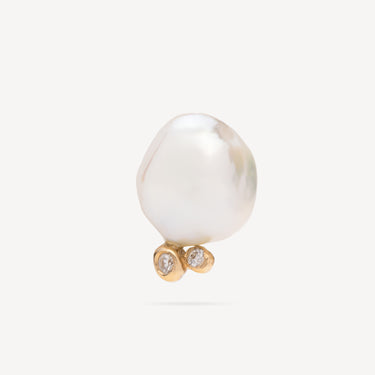 Boucles d'Oreilles Lunar Cloud Pearl Diamonds