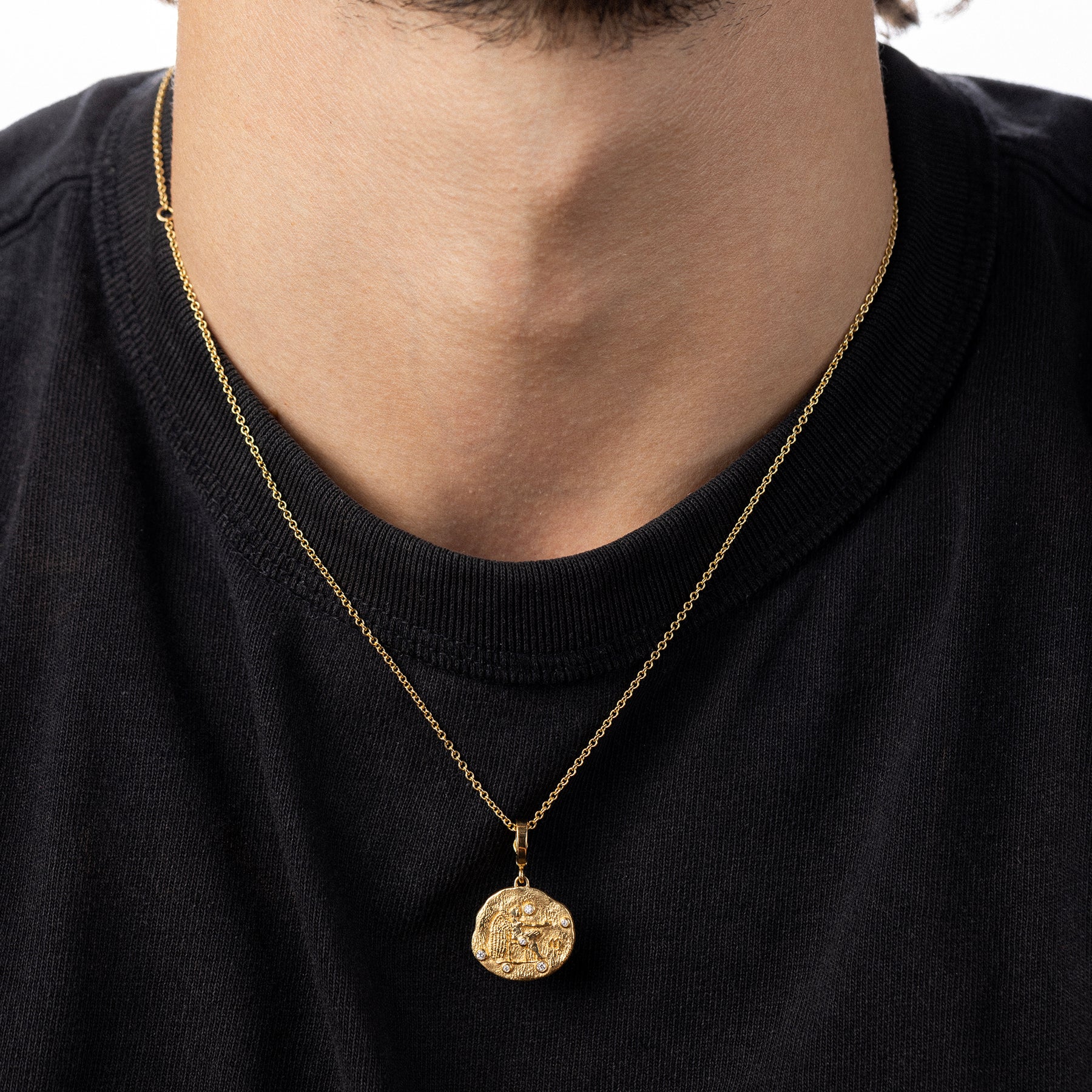 Sagittarius deals coin necklace