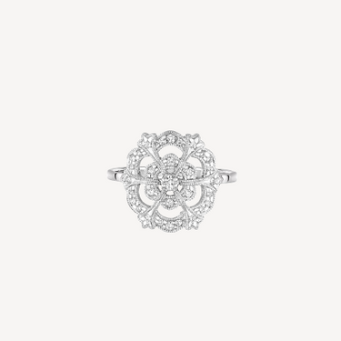 Bague Lace Or Blanc Diamants