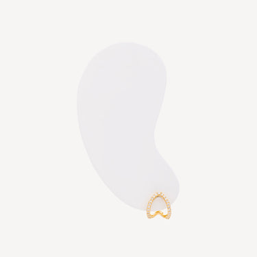 Boucle d'Oreille The Small Wishbone Pavé