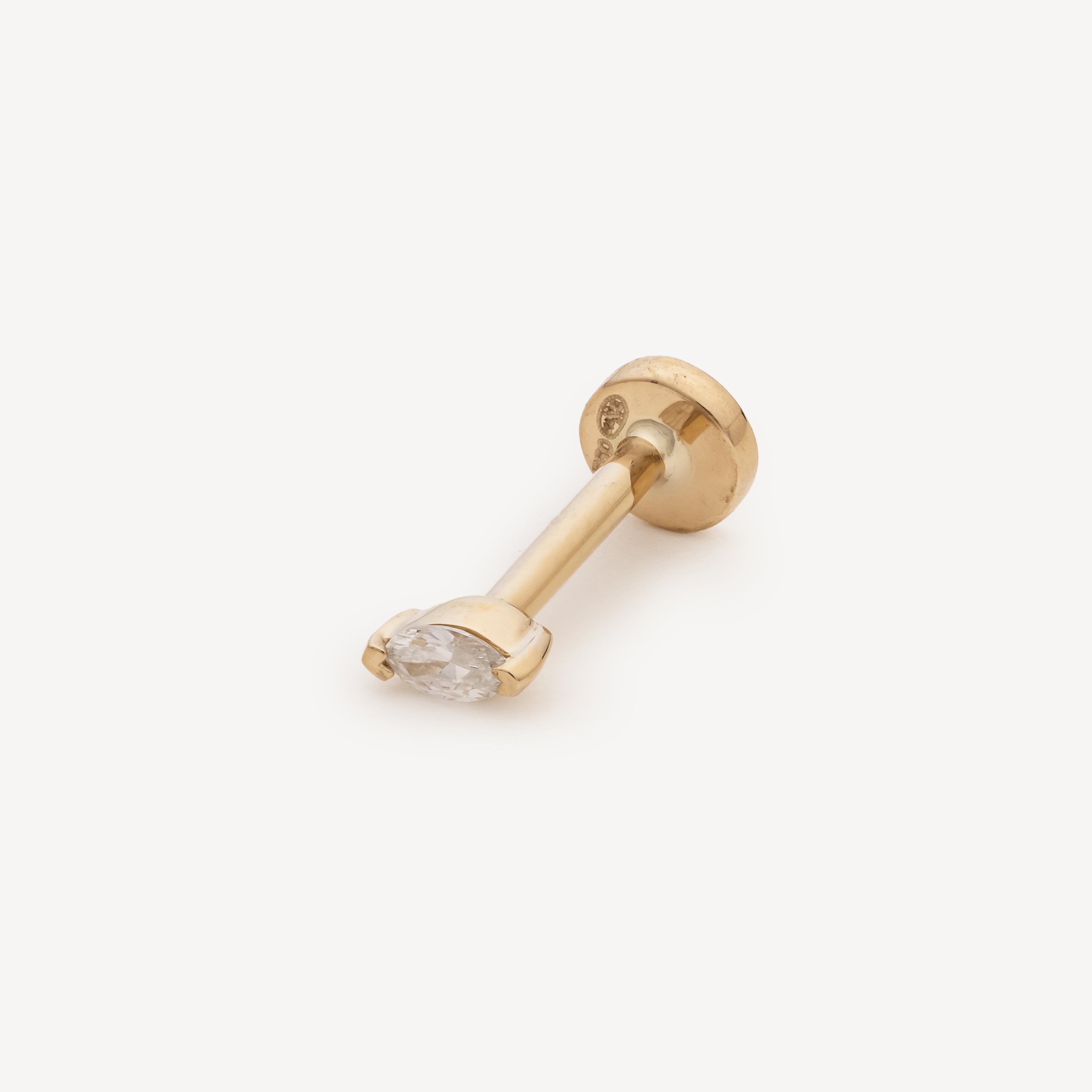 Piercing Puce Marquise 2.8x1.5mm Yellow Gold