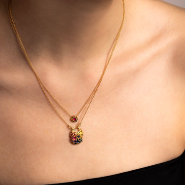 Small Rainbow Sputnik Necklace