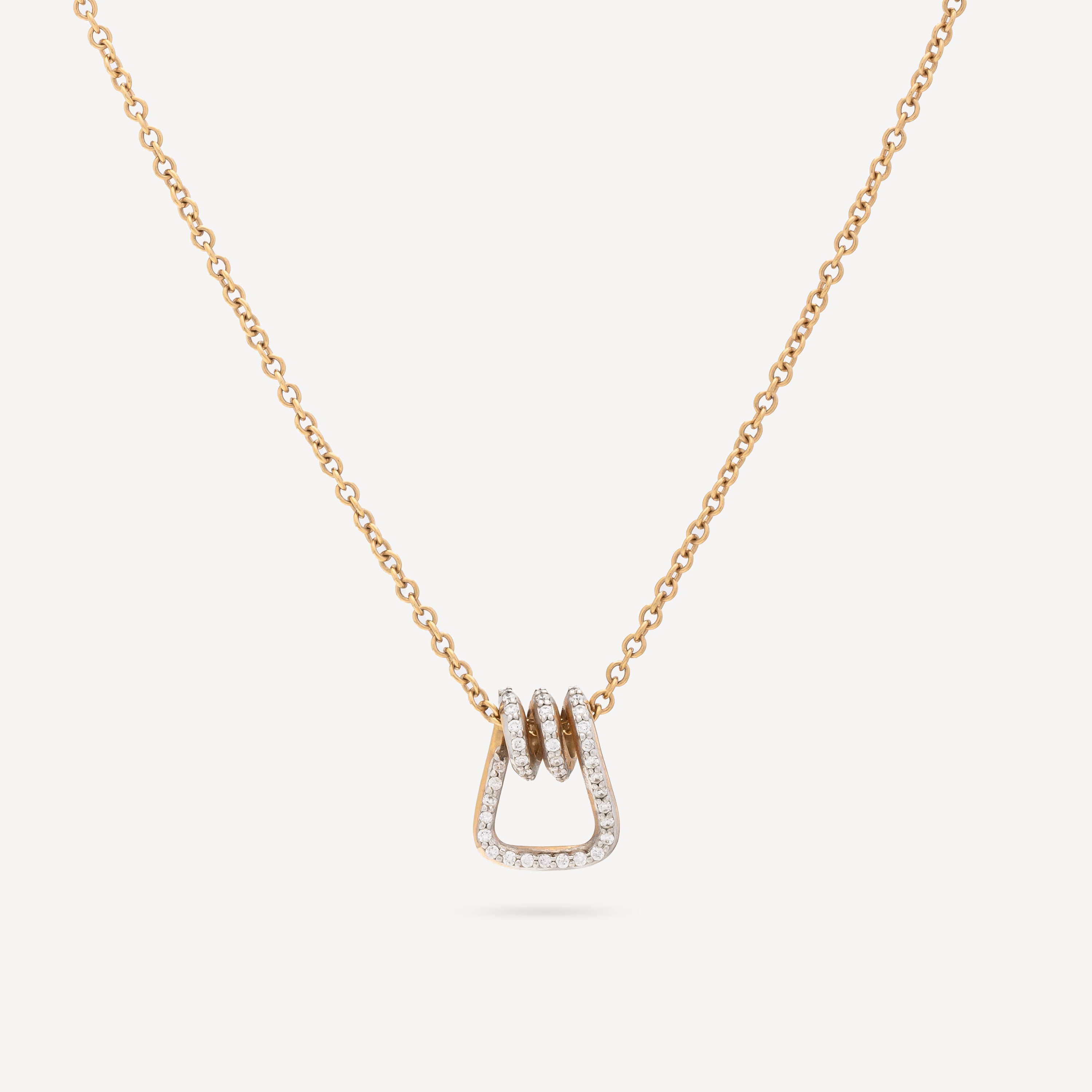 Huxley Diamond Link Pendant Necklace