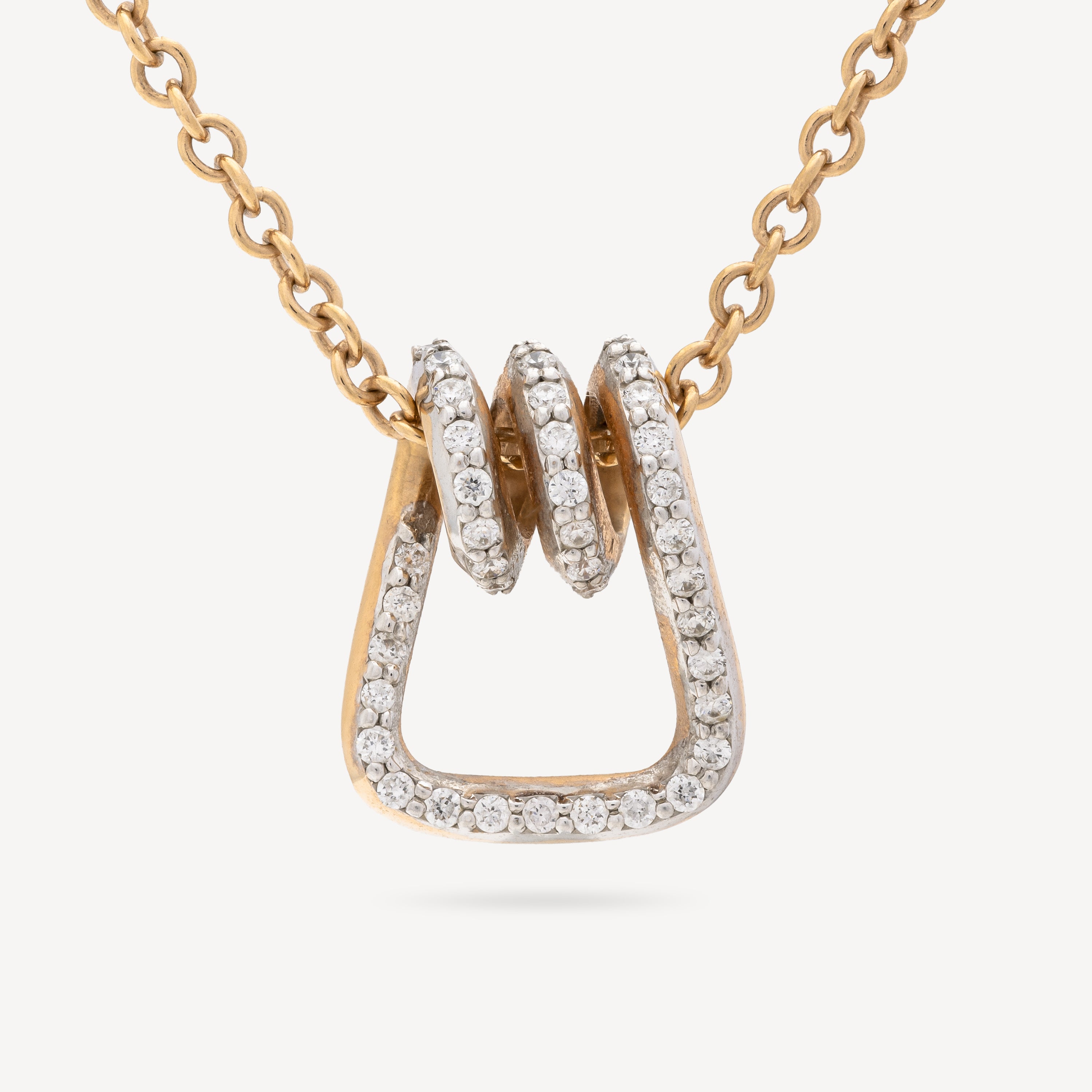 Huxley Diamond Link Pendant Necklace