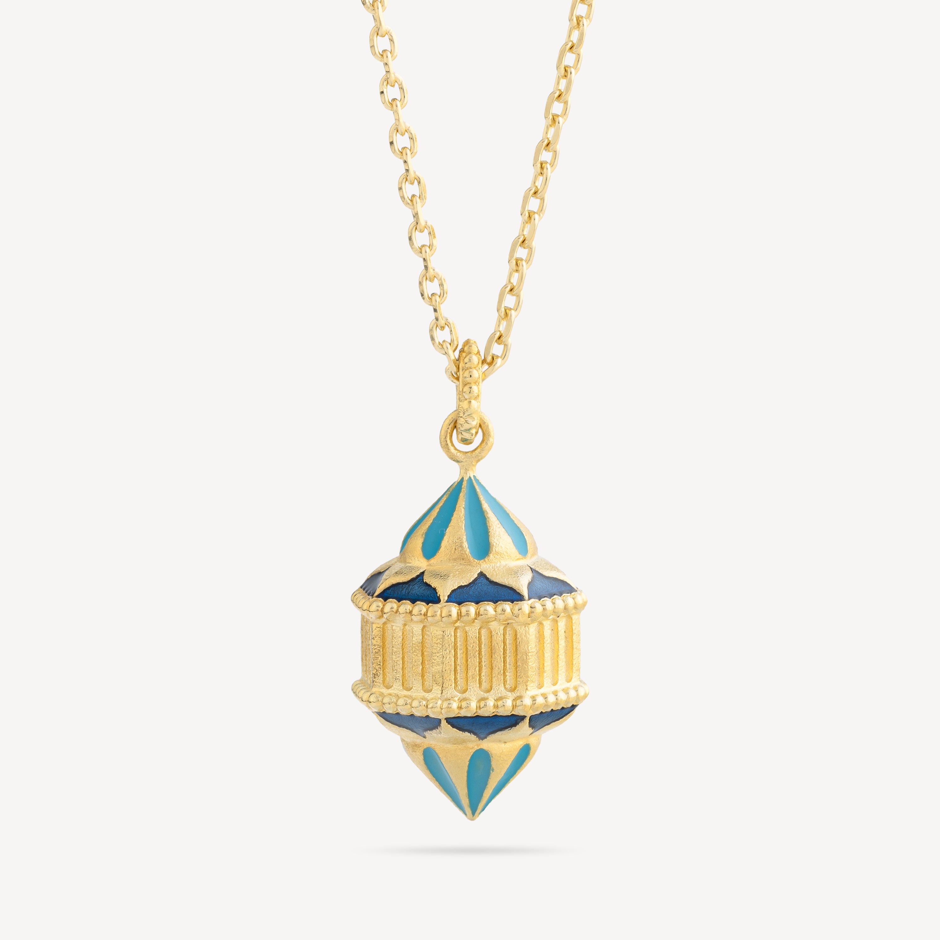 Collier Naos Vermeil Email Turquoise