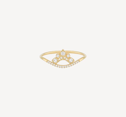 Nude PM Ring Yellow Gold Diamonds