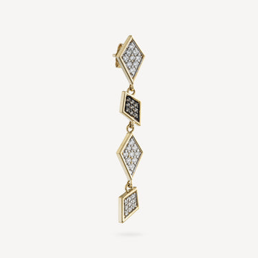 Boucle Oreille Flow Mini Diamant Or