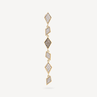 Flow Diamond Gold Earring