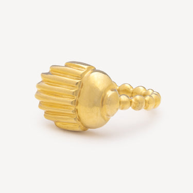 YELLOW GOLD SCARAB RING