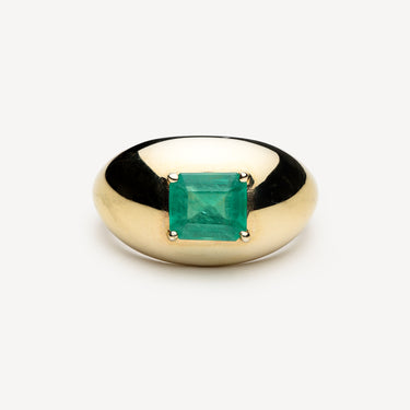 Bague Emerald Domed