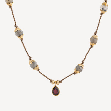 Sriphala Garnet Talisman Necklace