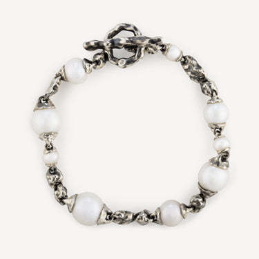 Corollary Beaded Bracelet Silver