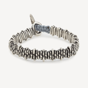 Mäander-Mix-Armband Silber