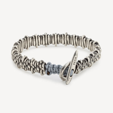 Mäander-Mix-Armband Silber