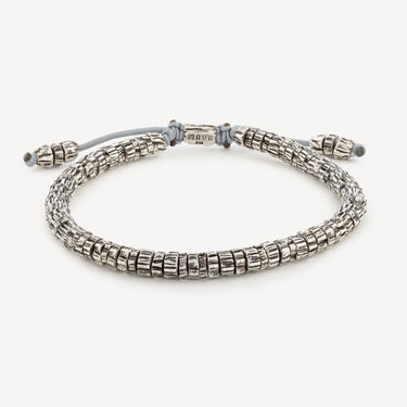 Silver Wooded Bracelet