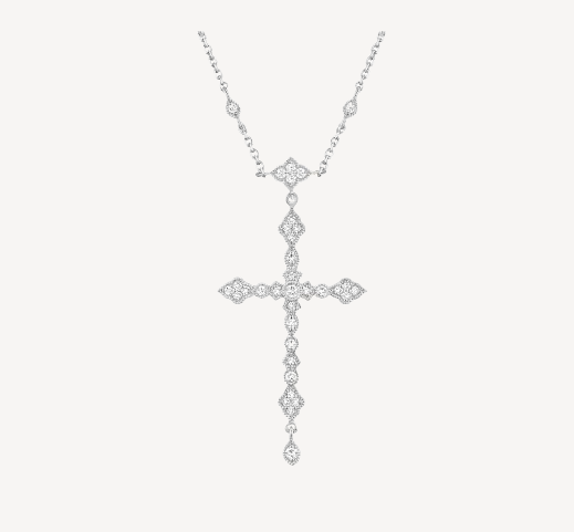 Collier Virgin Or Blanc Diamants