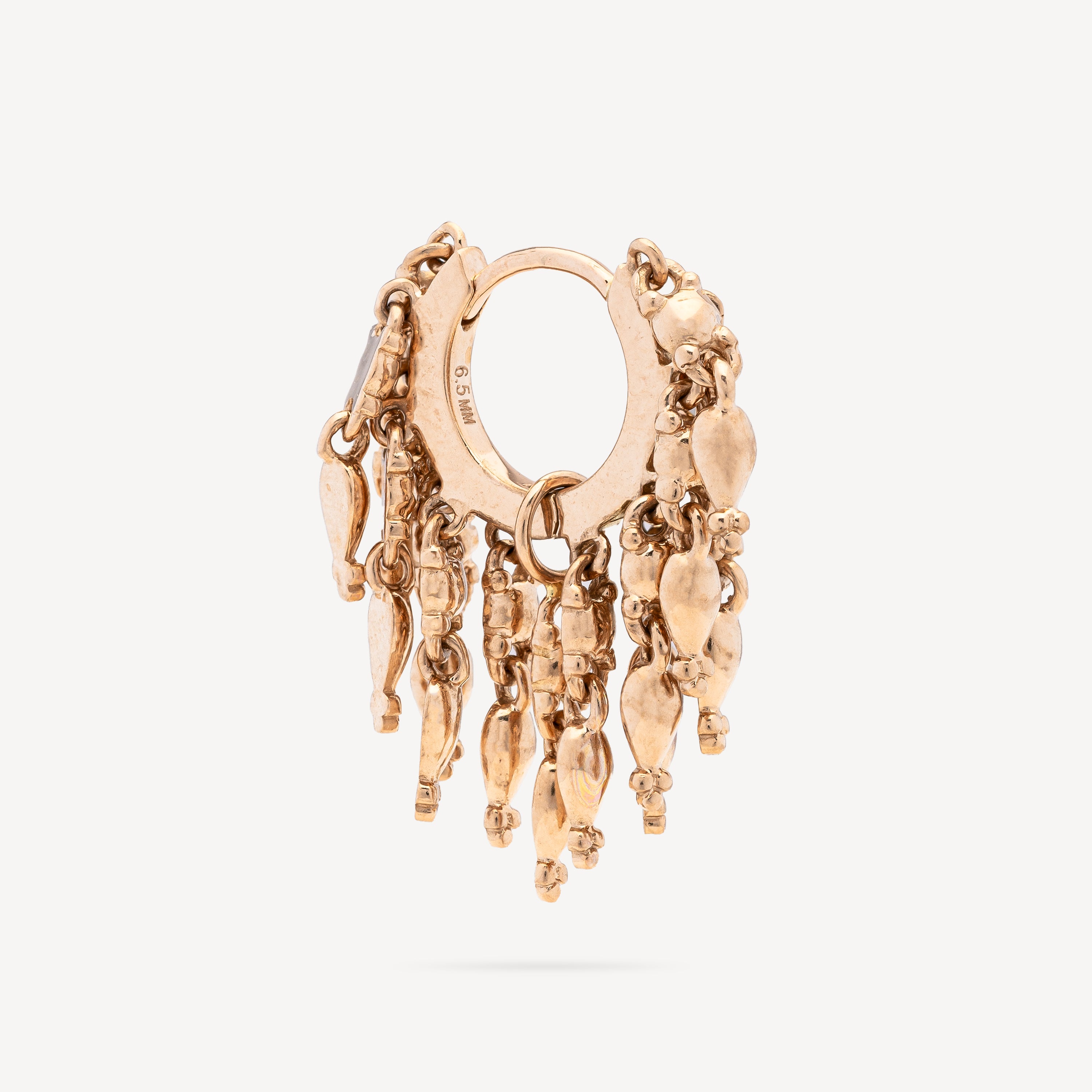 Boucle d'Oreilles Gold Tassel Eternity Hoop