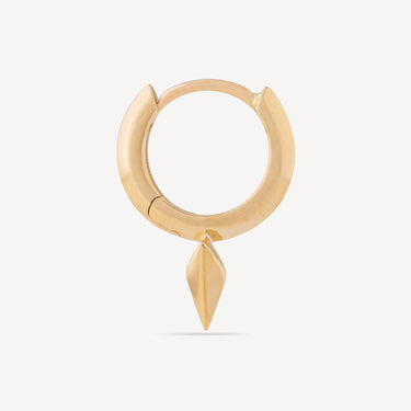 Earring 6.5mm Short Spike Yellow Gold