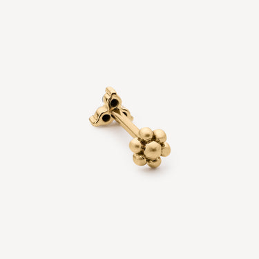 Boucle d'Oreille Black Diamond Trinity Thread Stud Yellow Gold