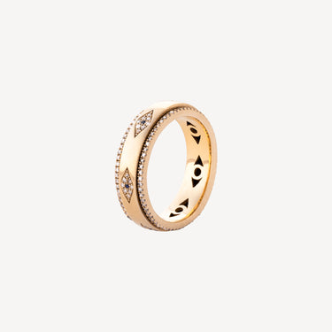 Yellow Gold Eye Wedding Ring