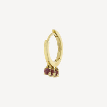 3 Ruby Earring 