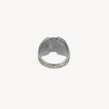 Bague Chevalière Argent 1 Emeraude