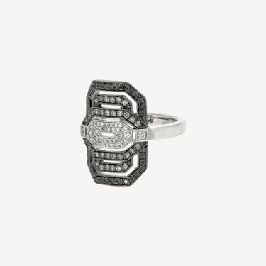 Bague Mini My Way Dégradé et Argent Noir