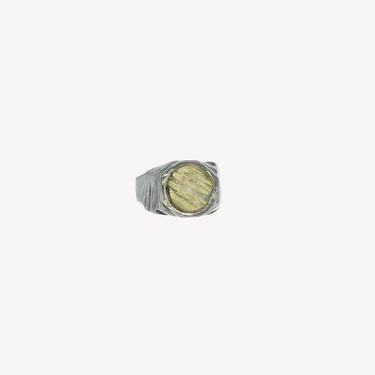 Bague Quartz Rutile Argent