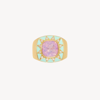 Quartz Lavender and Diamonds Stella Ring