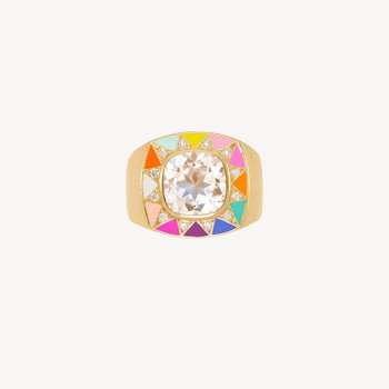 Bague Stella Quartz Rose et Diamants