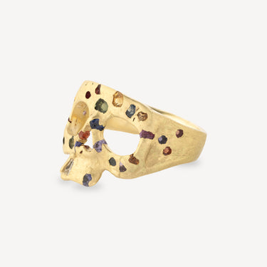 Bague Extra Small Skull Confetti Arc-en-ciel