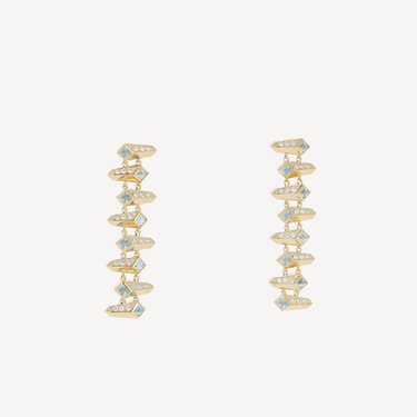 Boucles d'oreilles Edgy Glam Blue Topaz