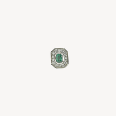 Boucle d'oreille Emerald and Diamond