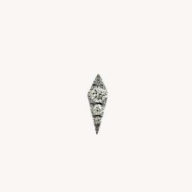 White Gold Sharp Earring