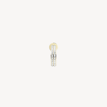 Boucle d'oreille Spike Hoop Double Row