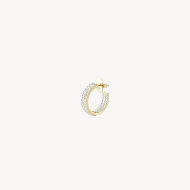 Boucle d'oreille Spike Hoop Double Row