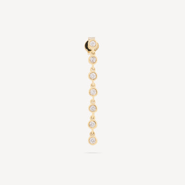 Earring 6 Diamonds Yellow Gold