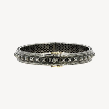 Gem Palace Spike Silver Diamond Bracelet