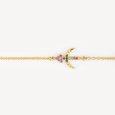 Zodiac Sagittarius Bracelet Multicolored Sapphires