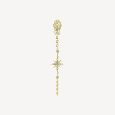 Boucle d’oreille North Star and Diamonds Long Chain