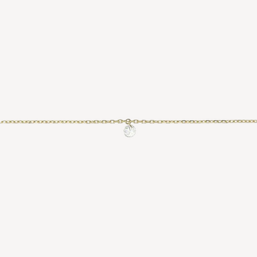 Diamanthalskette 3 mm Gelbgold