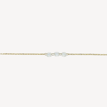 3.5mm Yellow Gold Diamond Encrusted Necklace 