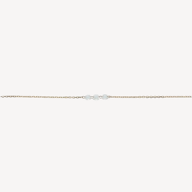 3.5mm Rose Gold Diamond Encrusted Necklace 