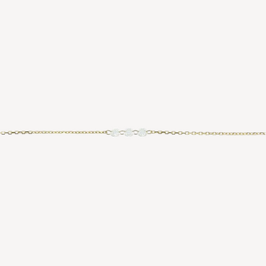 3mm Yellow Gold Diamond Encrusted Necklace 