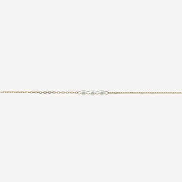 Diamantbesetzte Halskette aus 3 mm Roségold