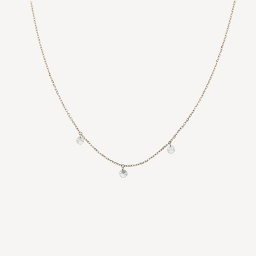 3.5mm Rose Gold Diamond Pendant Necklace 